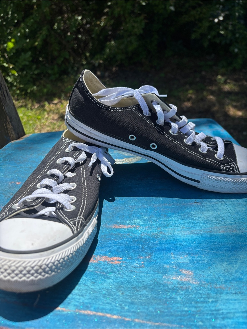 Converse Black and White Low Top Sneakers
